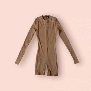 Sorella long sleeve shorts bodysuit romper